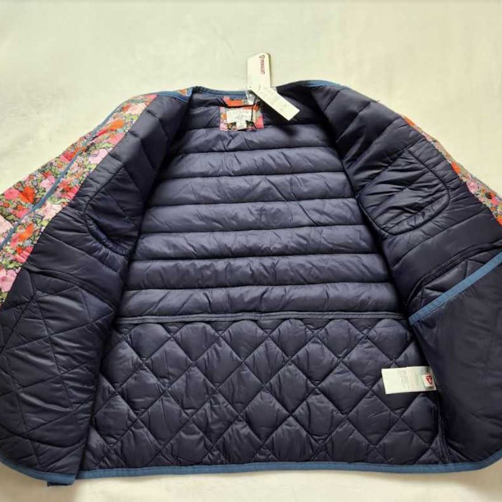 New women's S J Crew quilted lady jacket in Liberty Meadow Song floral - Picture 6 of 12